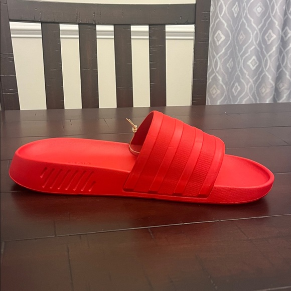 Adidas Racer TR Slides Sandals Shoes new red Mens Size 10 - Picture 5 of 14